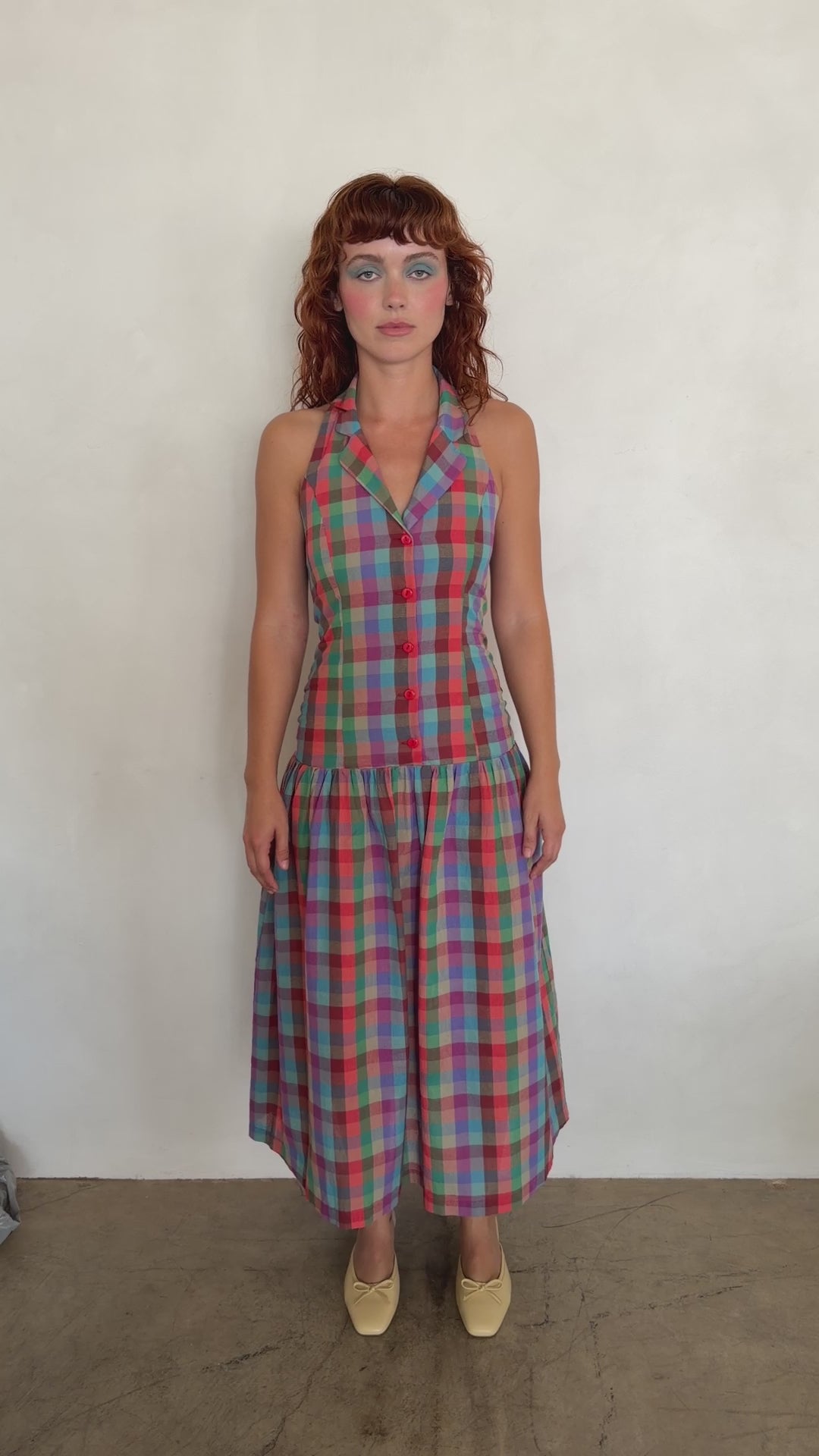 Vaughn Dress - Colorburst Plaid