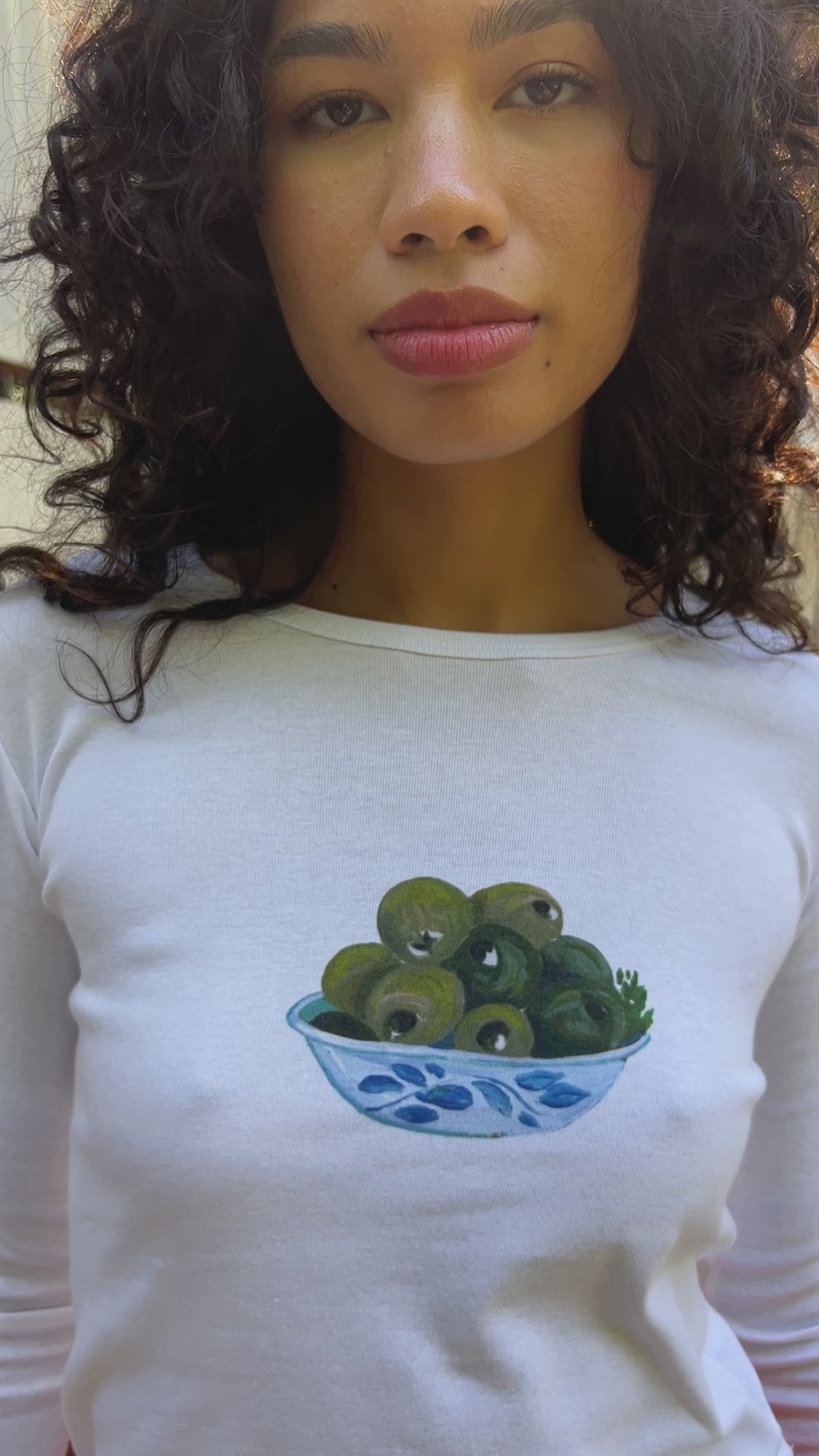 Dana Long Sleeve Tee - Olive Bowl
