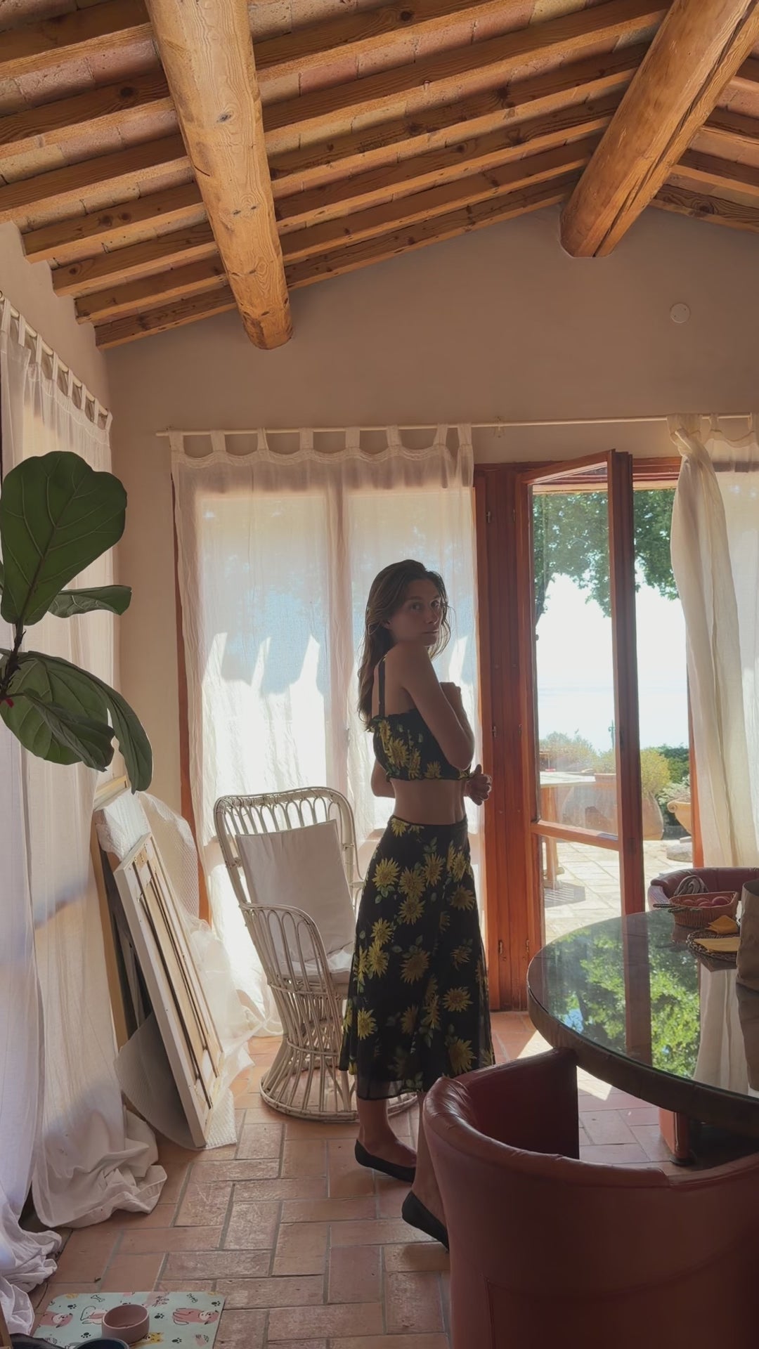 Amora Skirt - Golden Flower