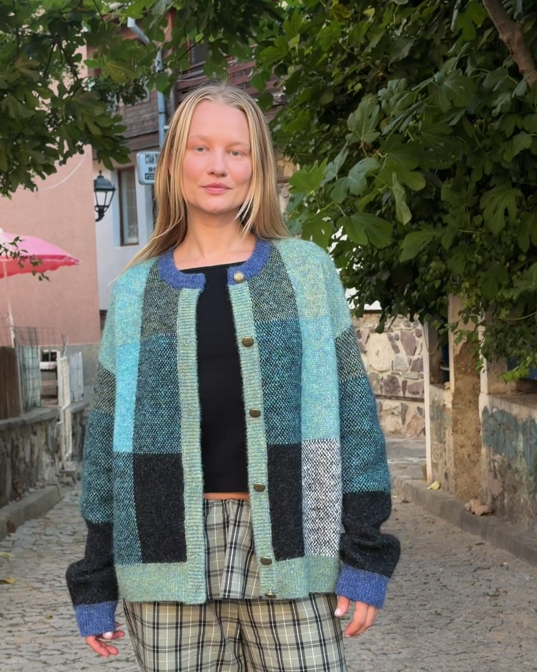 Lauda Cardi - Prairie Plaid
