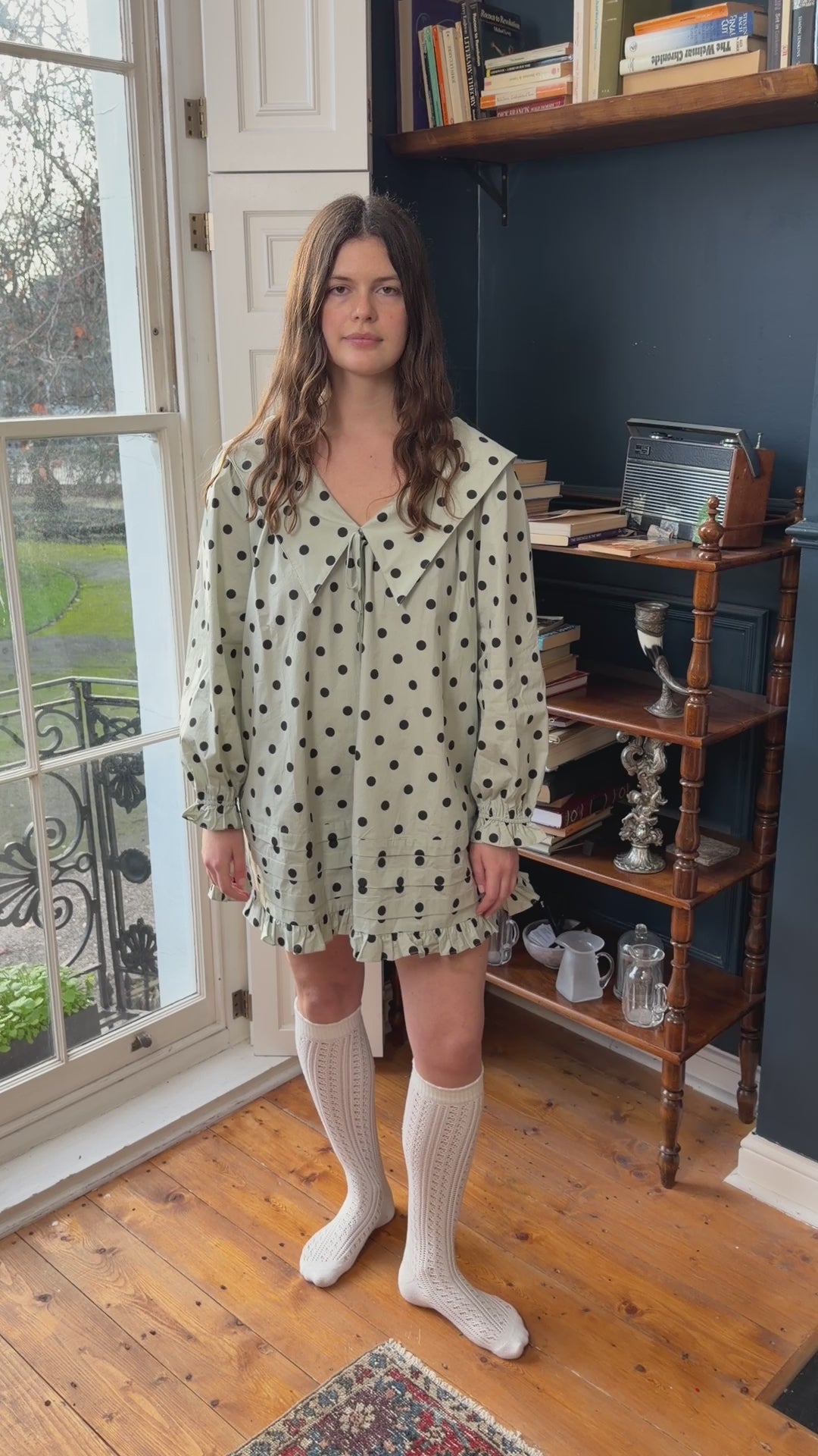 Leigh Dress - Mint Chip Dot