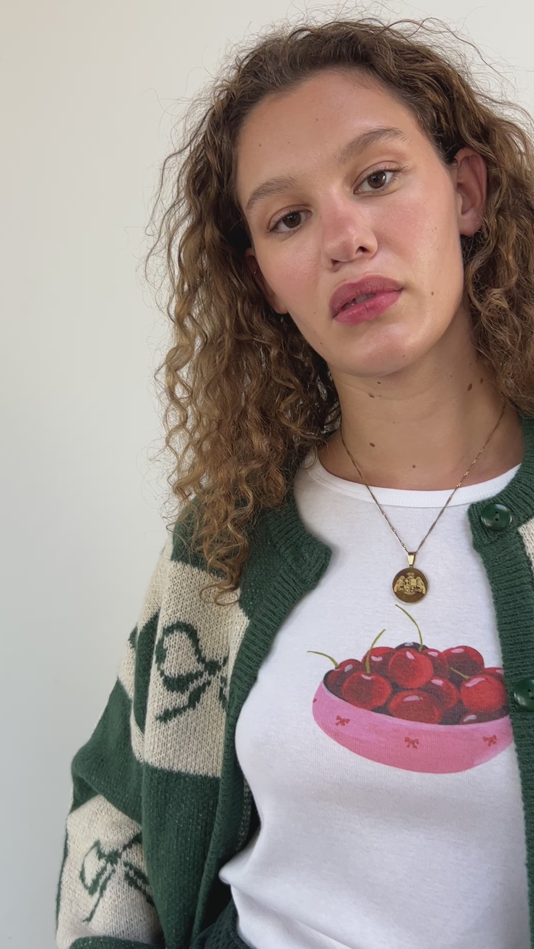 Lauda Cardi - Emerald Bow Check – Lisa Says Gah