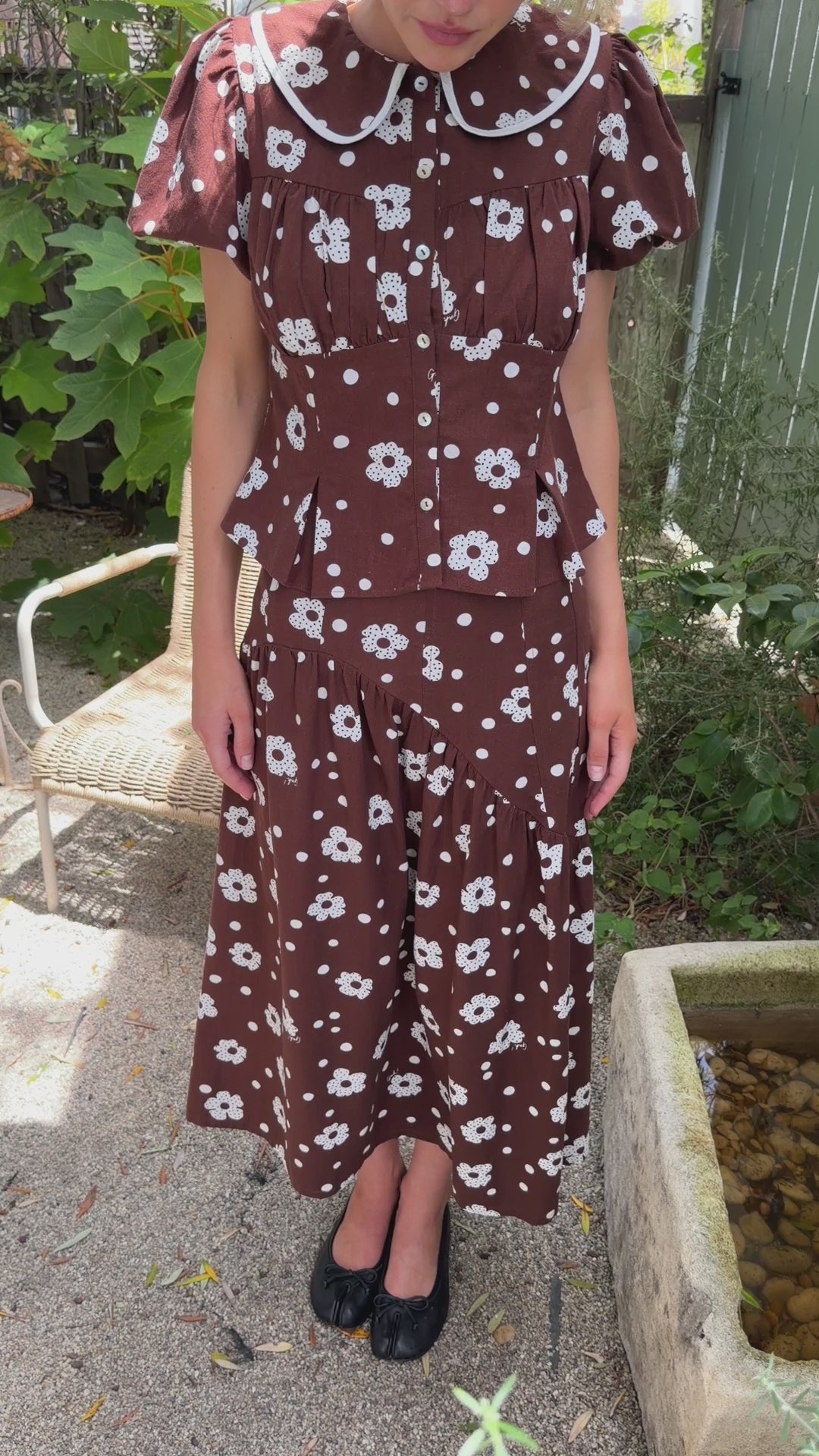 Maeve Midi Skirt - Mod Dot