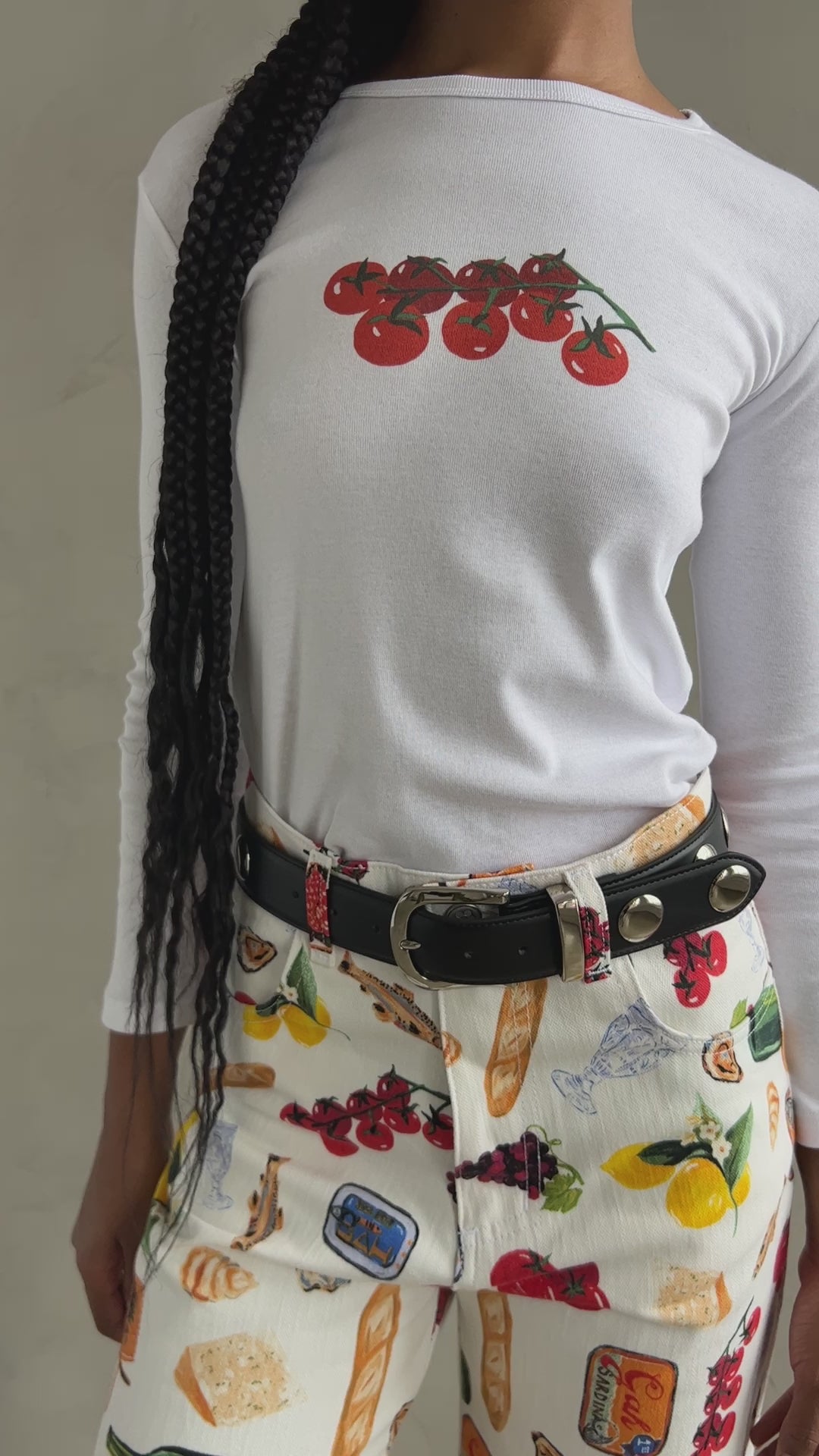 Dana Long Sleeve Tee - Pomodoro