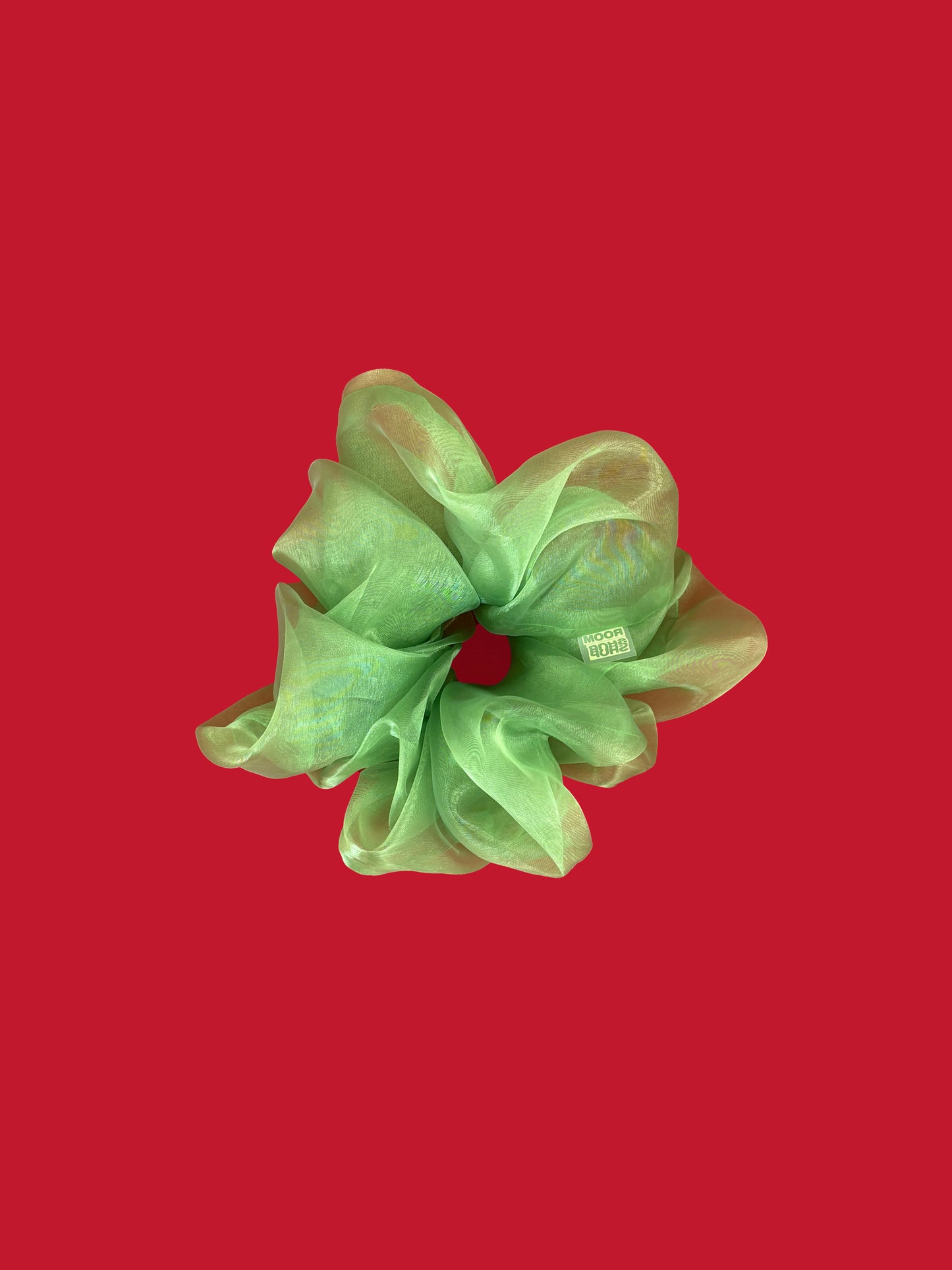 Giant Cloud Scrunchie - Green Apple