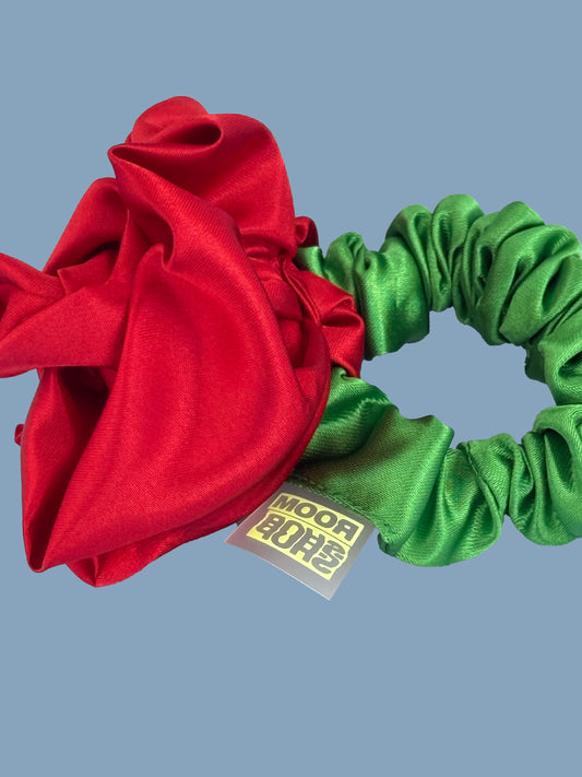 Rosette Scrunchie - Red
