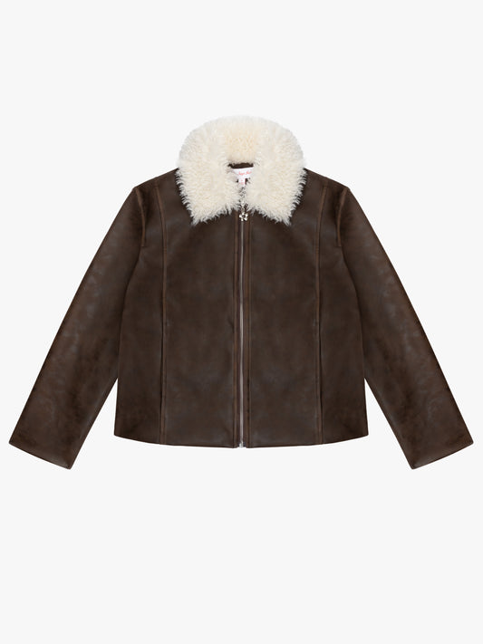 Shyla Jacket - Washed Brown