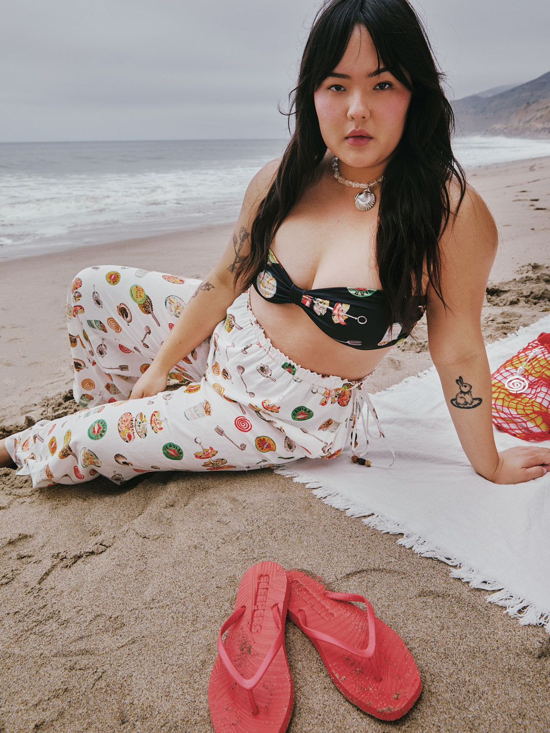 Tapered Sandal - Red