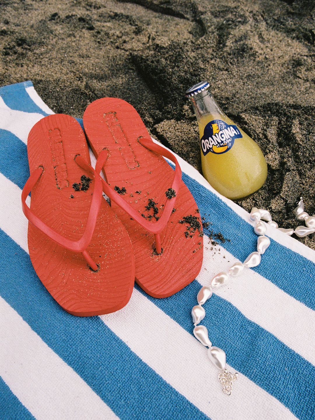 Tapered Sandal - Red