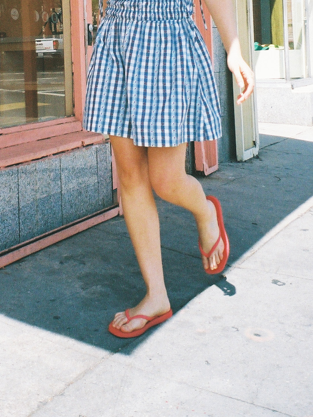 Tapered Sandal - Red