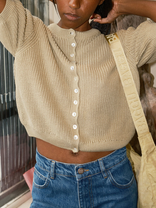 Coastal Cardigan - Sea Glass Green