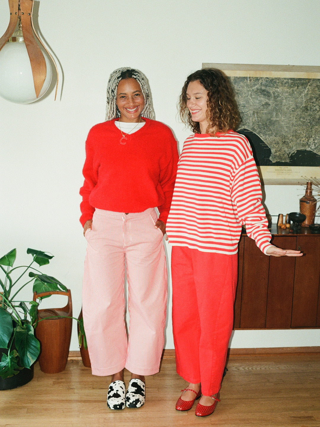 "I Can't Believe it's Not Vintage" Crewneck - Red Stripe