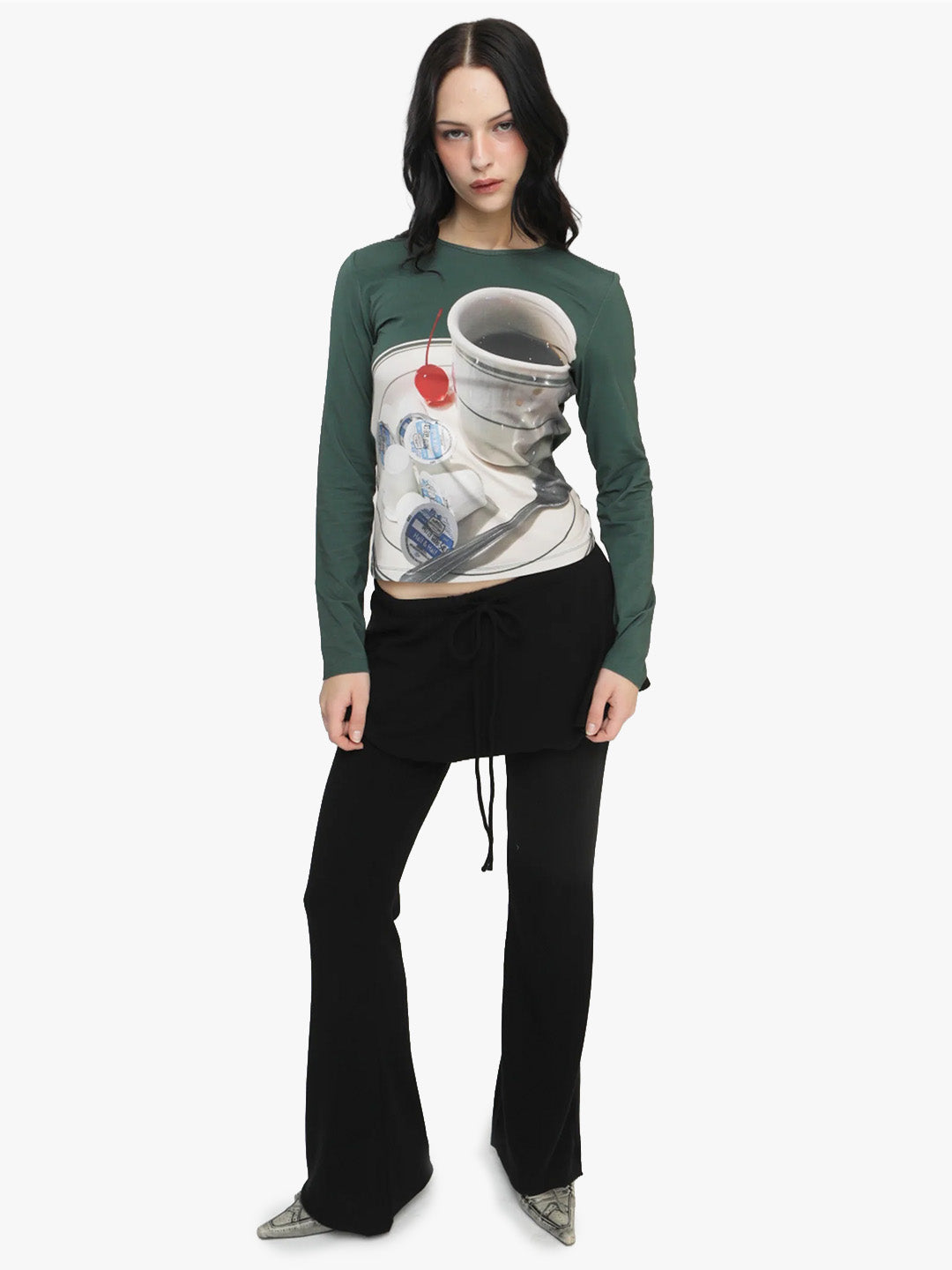 Collector Fitted Long Sleeve - Coffee & Creamer