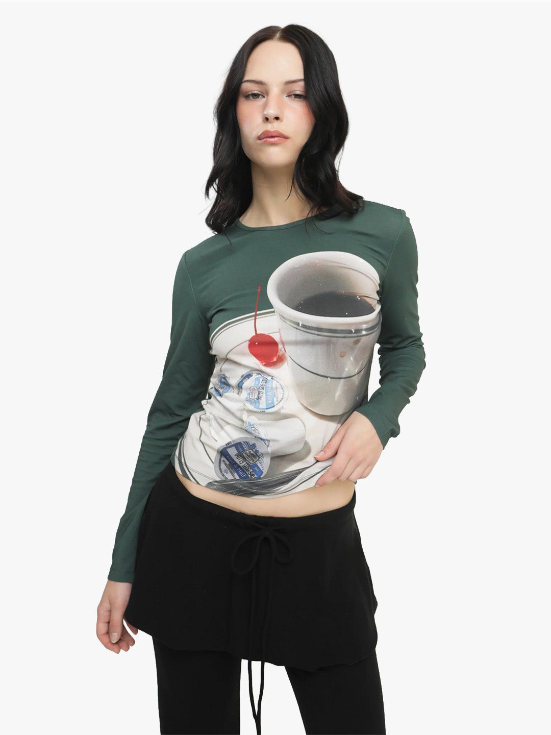 Collector Fitted Long Sleeve - Coffee & Creamer