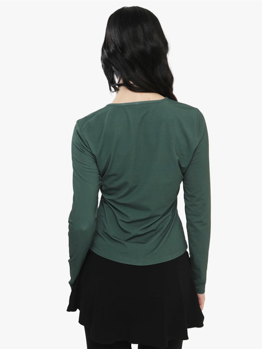 Collector Fitted Long Sleeve - Coffee & Creamer