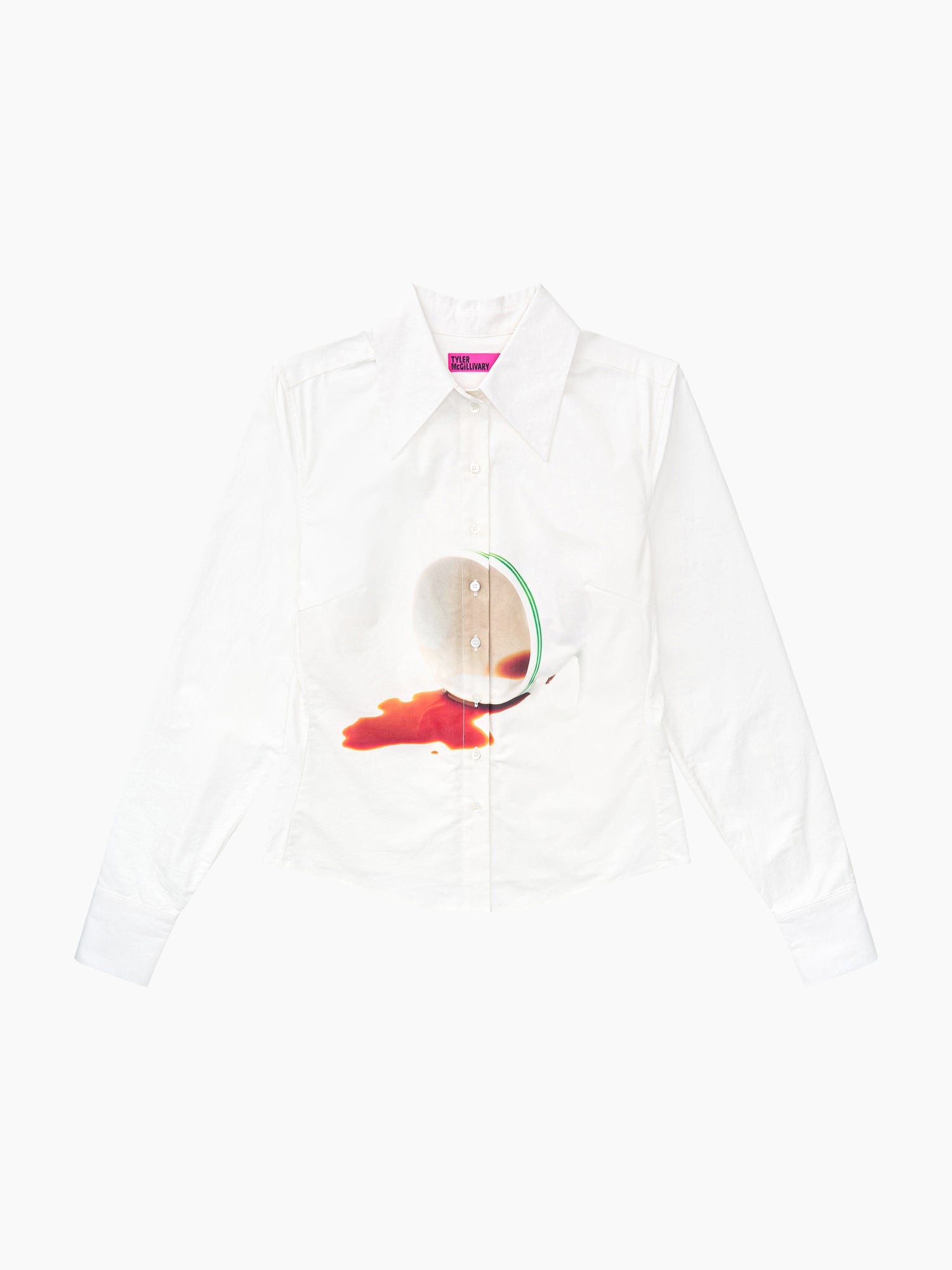 Frankie Button Down - Coffee Stain