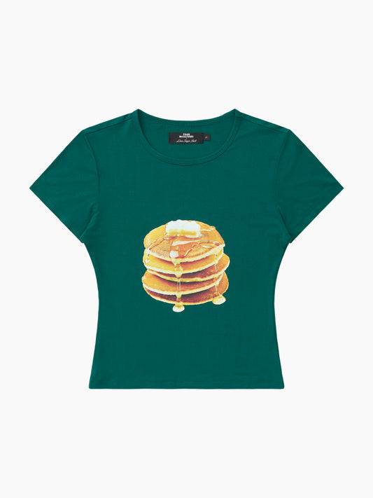 Midnight Breakfast Collector Fitted Tee - Deep Green