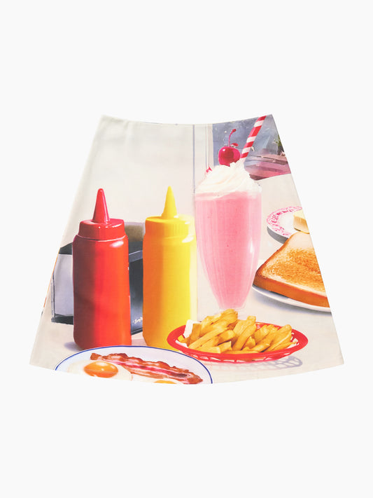 Midnight Breakfast Collector Skirt - Diner Table