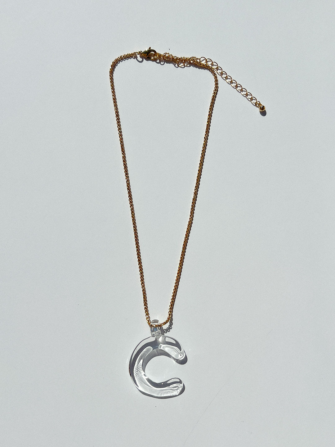 Little Monogram Necklace A-M - Clear