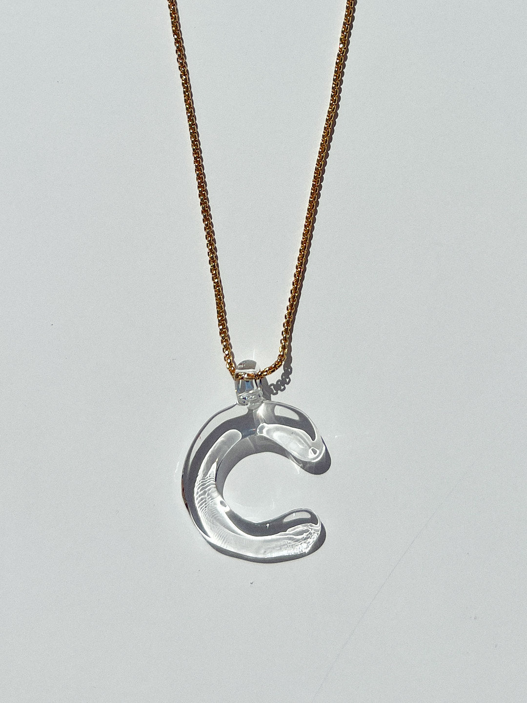 Little Monogram Necklace A-M - Clear