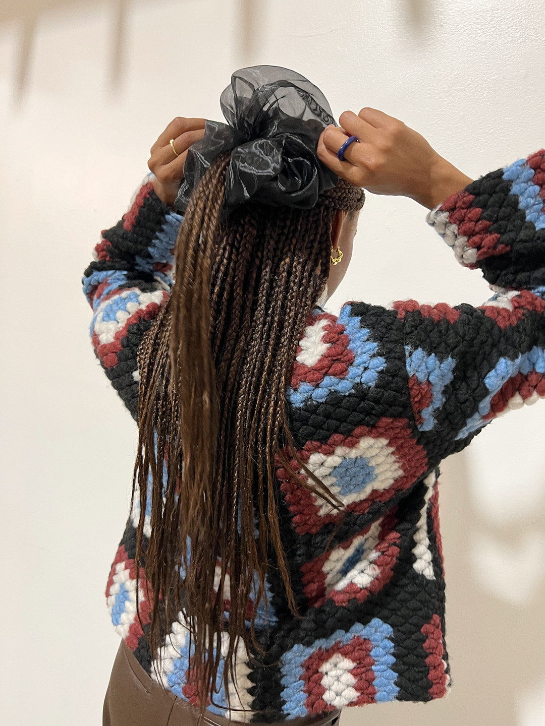 Giant Cloud Scrunchie - Black