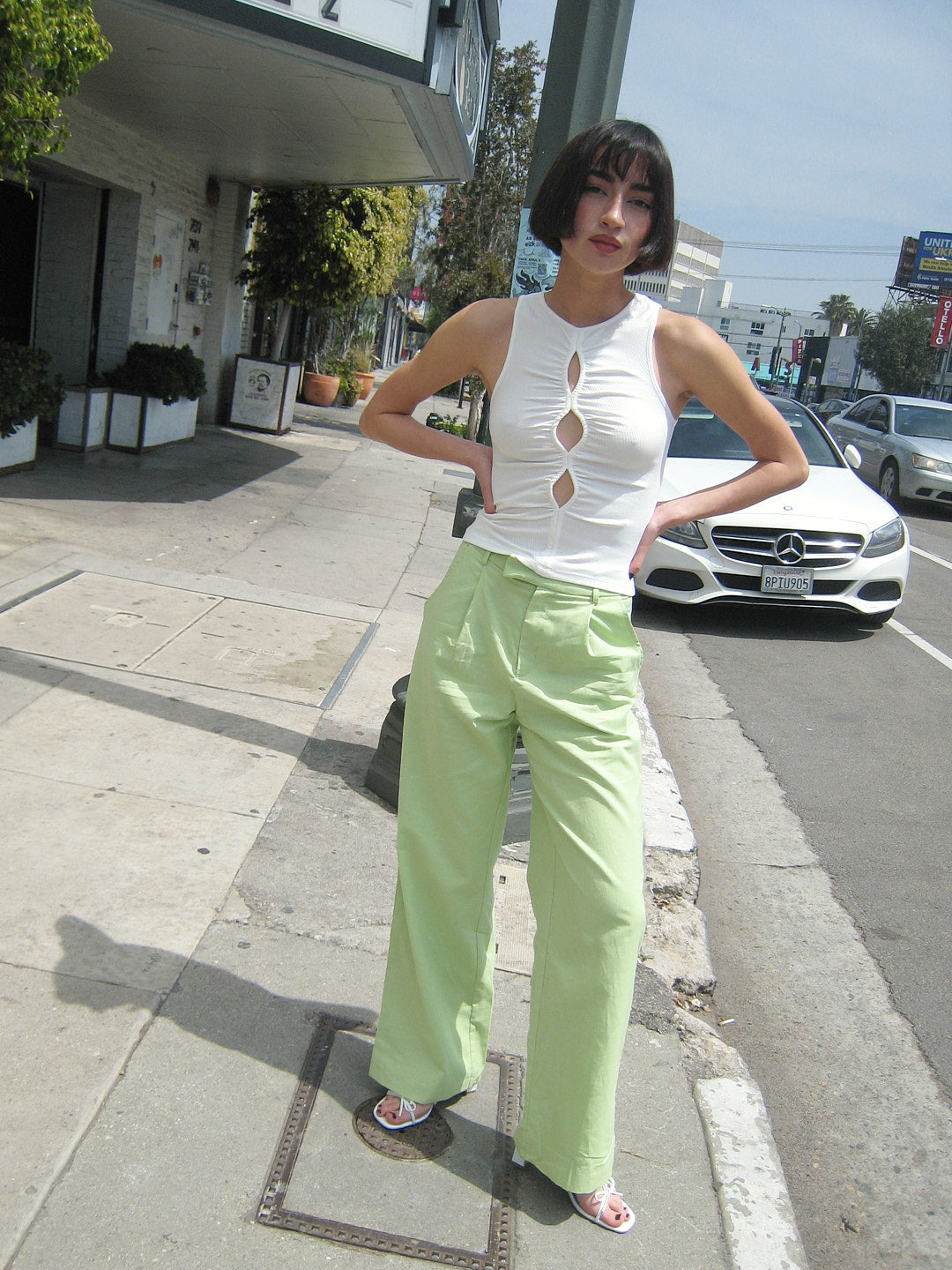 Everyday Trouser - Lime – Lisa Says Gah