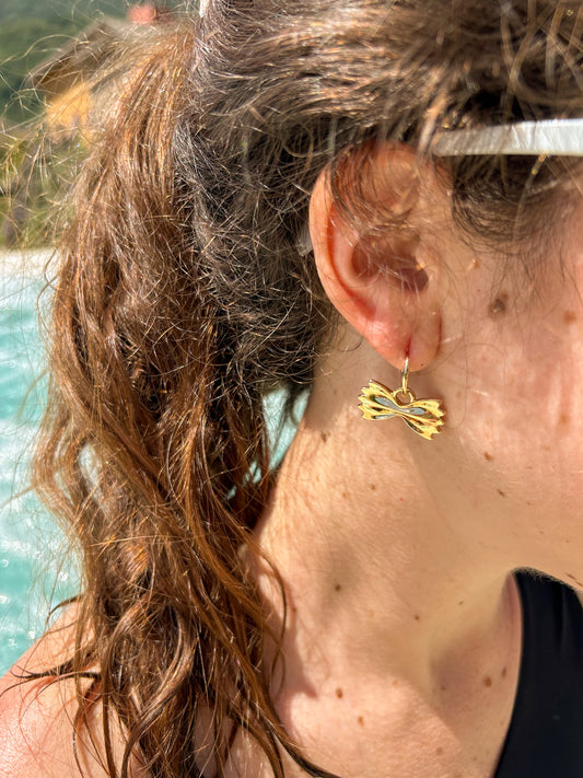 Farfalle Hoops - Gold