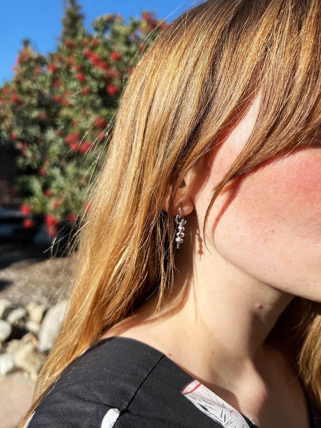 Martini Olive Earrings Silver Lisa Says Gah