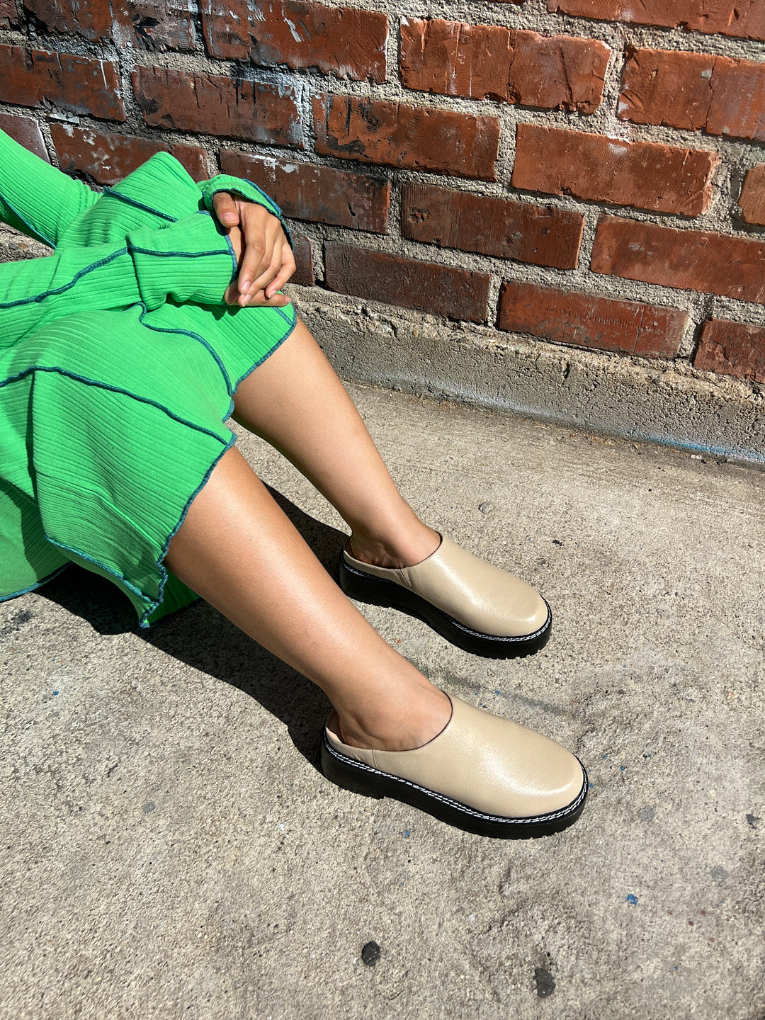 Lena Chunky Mule - Oat