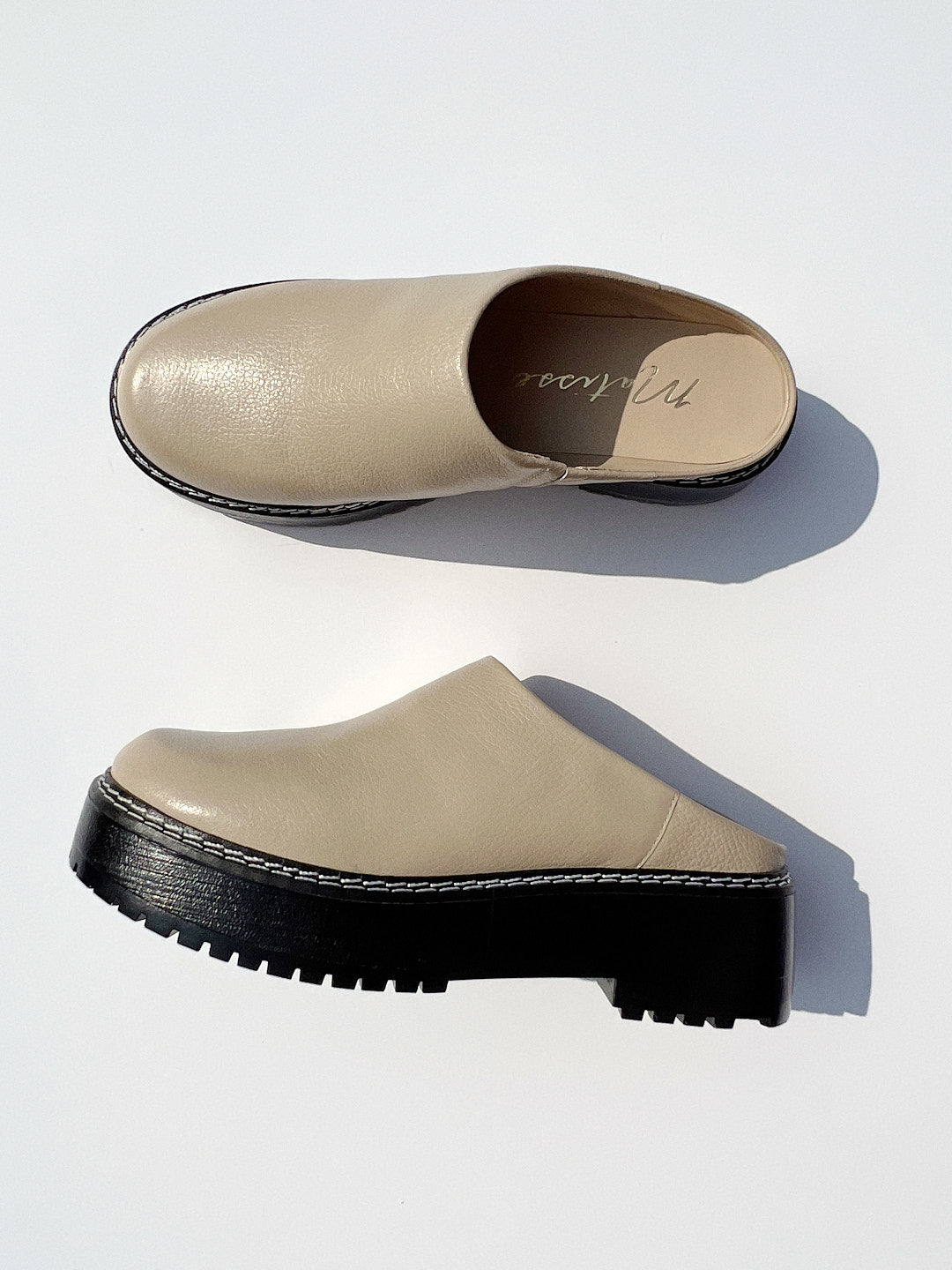 Lena Chunky Mule - Oat