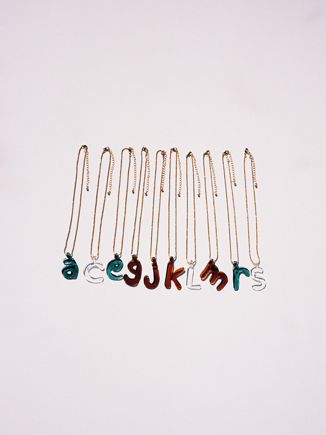 Little Monogram Necklace A-M - Clear